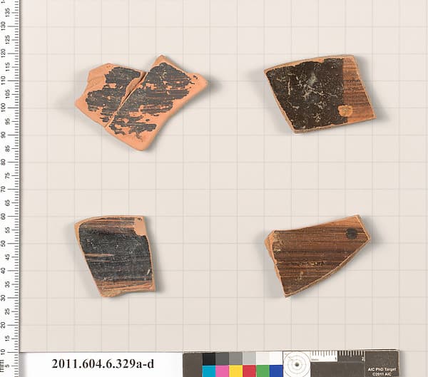 Terracotta fragments of unidentified shapes