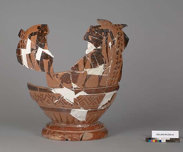 Terracotta fragments of a column-krater (deep bowl)