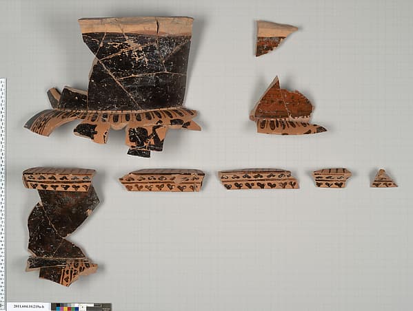 Terracotta fragments of a column-krater (deep bowl)