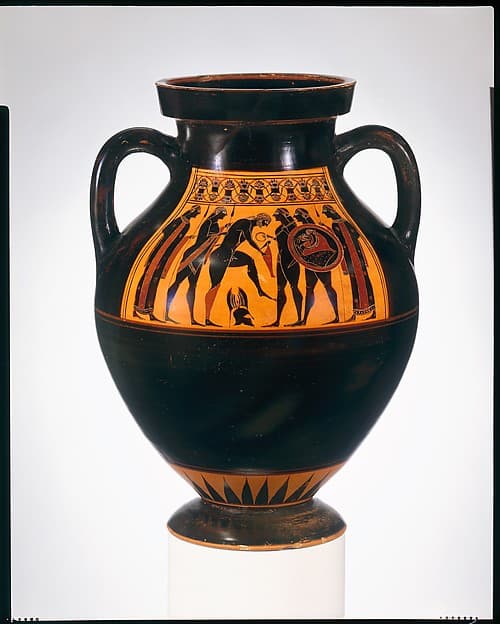 Terracotta amphora (jar), by Amasis Painter