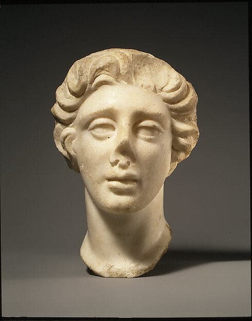 Marble head of a man