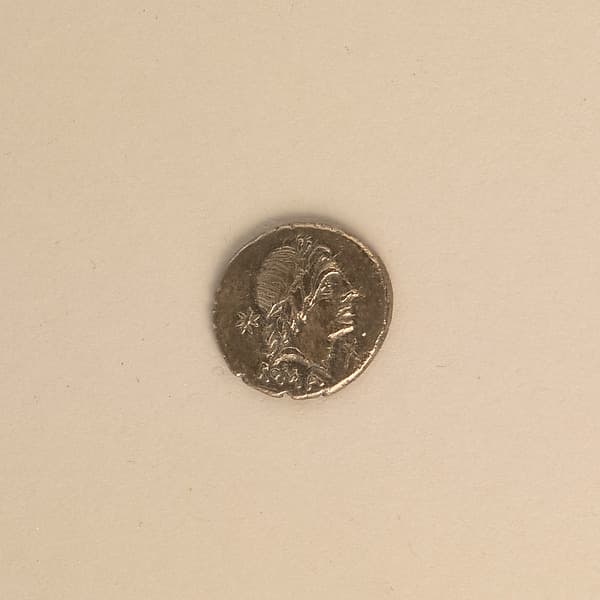 Silver denarius of Postumius Albinus