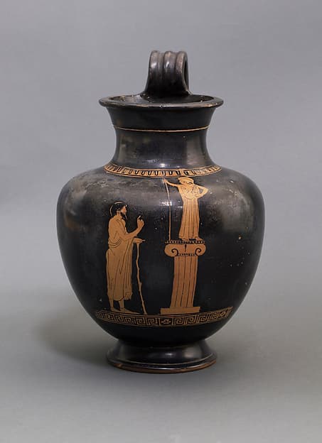 Terracotta oinochoe: olpe (jug), by Group of Berlin 2415