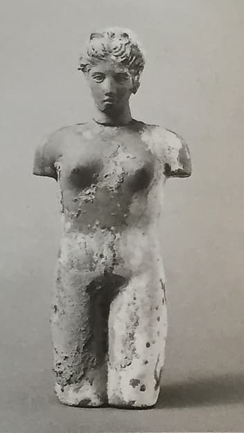 Terracotta limbless "doll"