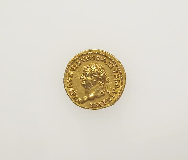 Gold aureus of Titus