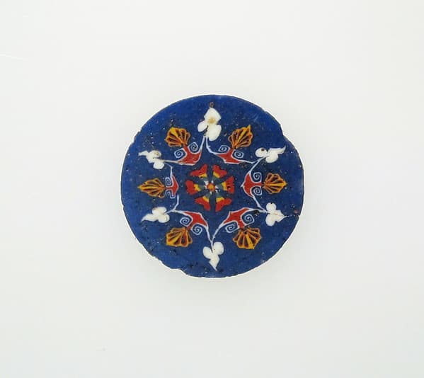 Glass mosaic inlay