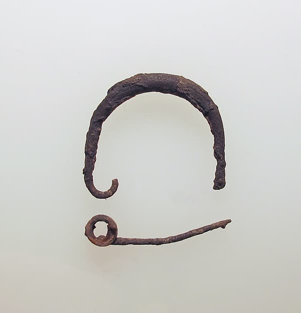 Silver fibula (safety pin)