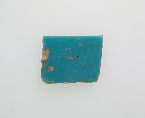 Glass monochrome inlay fragment