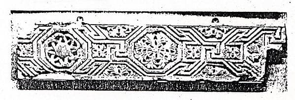 Fragment from a Frieze with a Meander Pattern and Rosettes