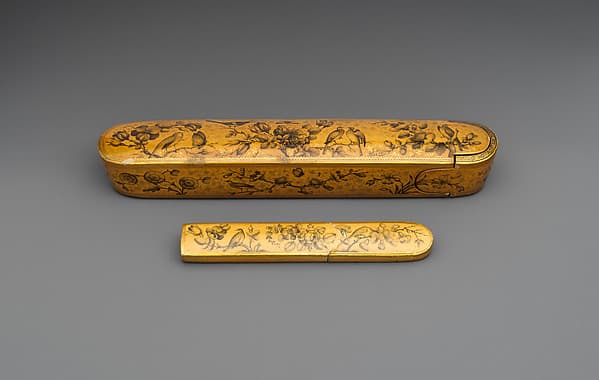Pen Box and Glass Case, by Fathallah Shirazi