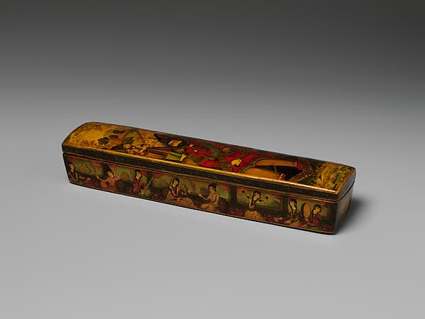 Penbox with Portrait of Muhammad Shah Qajar