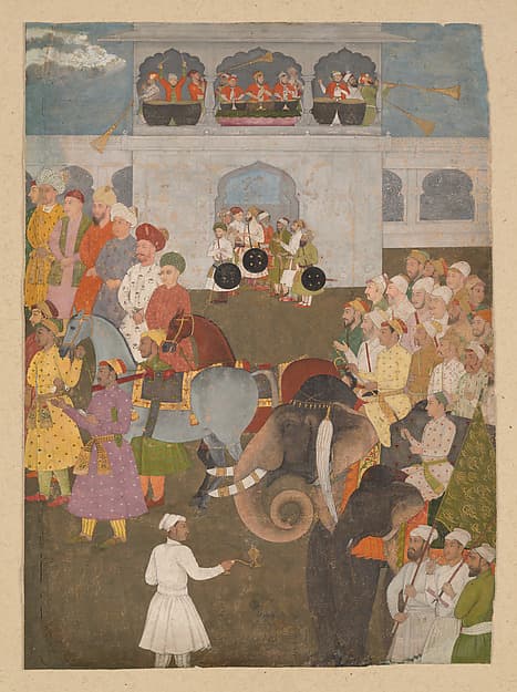 Attendants at an Imperial Durbar, by Hunhar