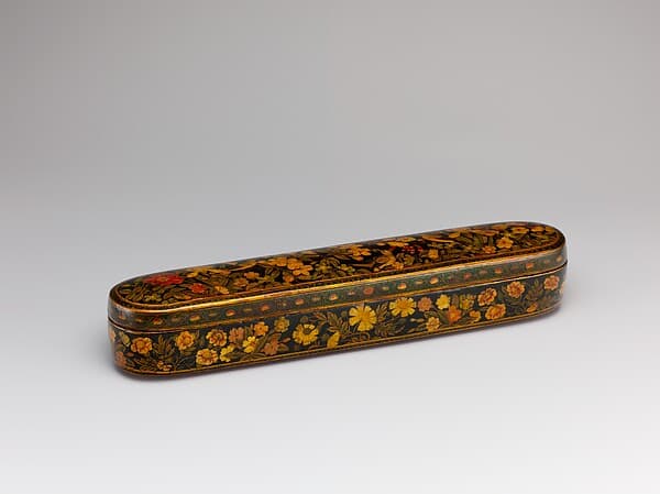 Pen Box with a Europeanizing Landscape, by Haji Muhammad
