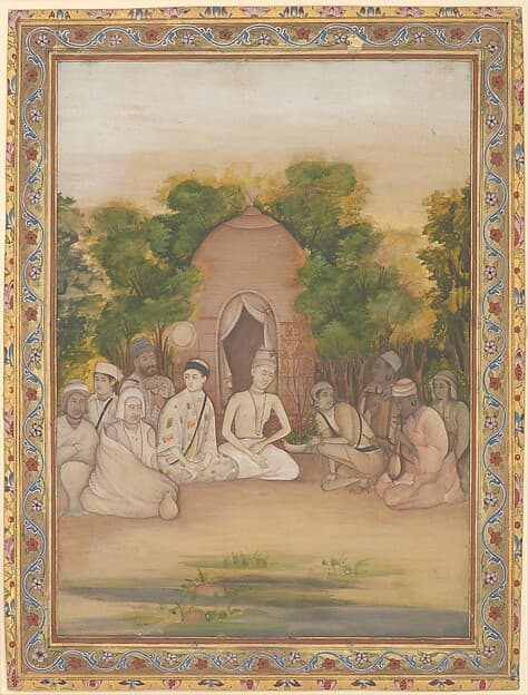 A Gathering of Holy Men of Different Faiths, by Mir Kalan Khan