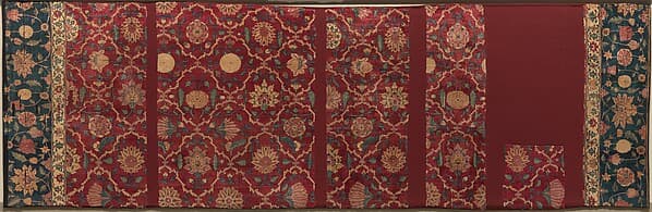 Fragments of a Trellis Pattern Carpet