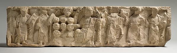 Fragment of a Frieze with the Miracle of Loaves and Fishes