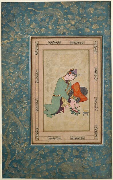 Woman Applying Henna