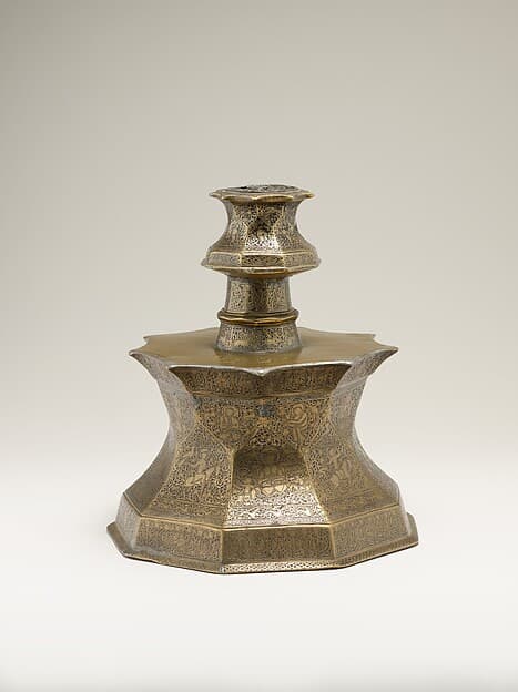 Candlestick with Figural Imagery