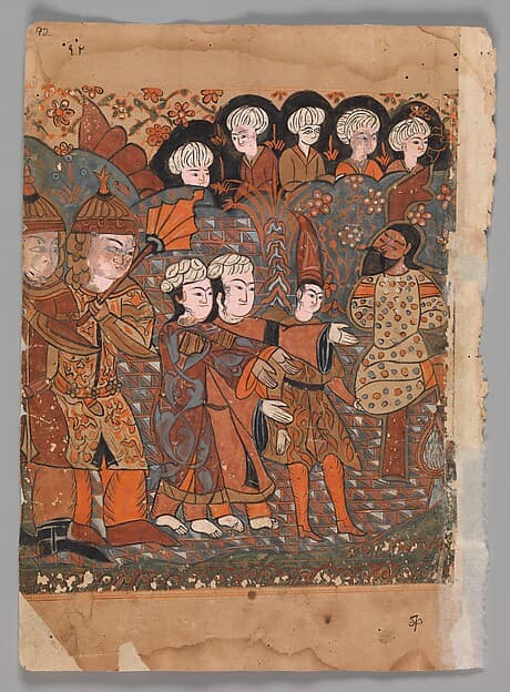"The Dishonest Goldsmith is Hanged", Folio from a Kalila wa Dimna