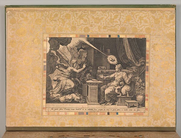 "The Annunciation," Folio from the Bellini Album
