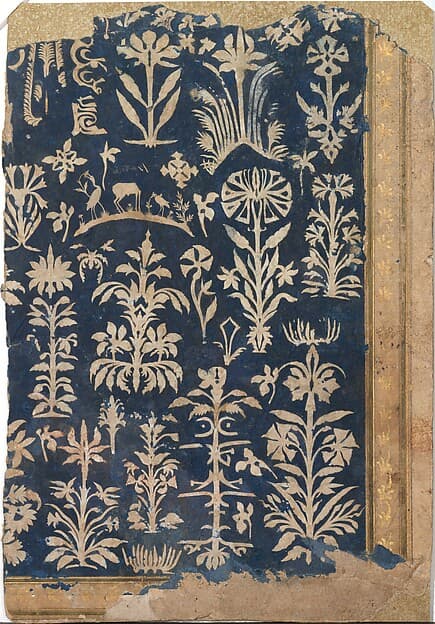 Album Page with Cut-Paper Decoration