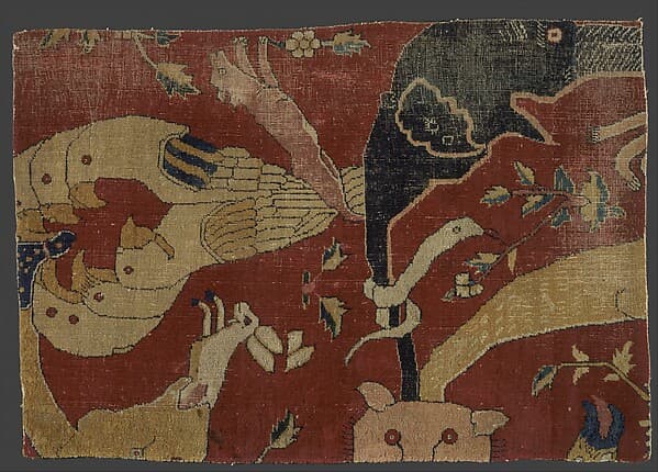Fragment of an Animal Carpet