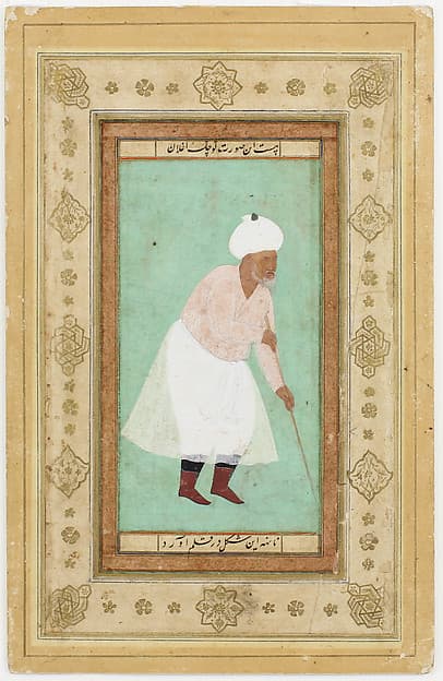 Portrait of Kuchal Oghlan: Folio from Salim's Album, by Nanha