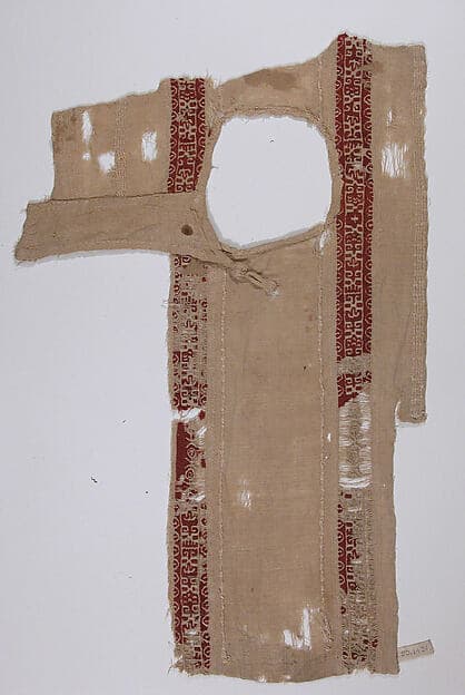Tunic Fragment with Button Closure