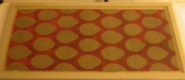 Loom Width of Silk Velvet with 'Pinecone' Pattern