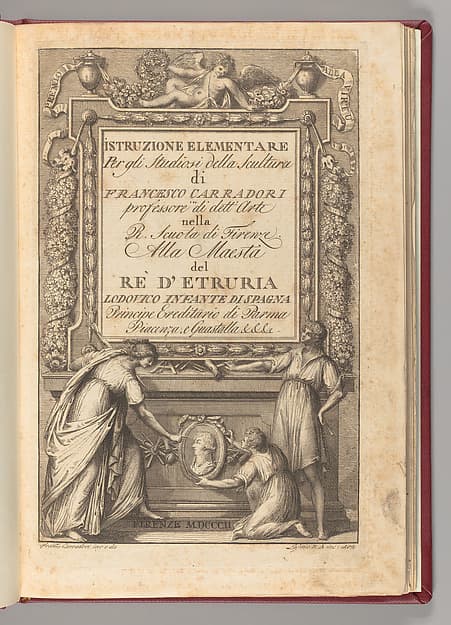 Istruzione elementare per gli studiosi della scultura, by Francesco Carradori