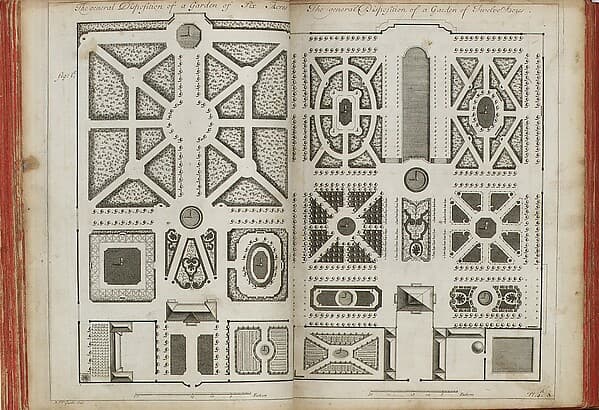 The Theory and Practice of Gardening : Wherein is Fully Handled all that Relates to Fine Gardens, Commonly called Pleasure-Gardens, as Parterres, Groves, Bowling-Greens &c. ...., by Antoine Joseph Dézallier d'Argenville
