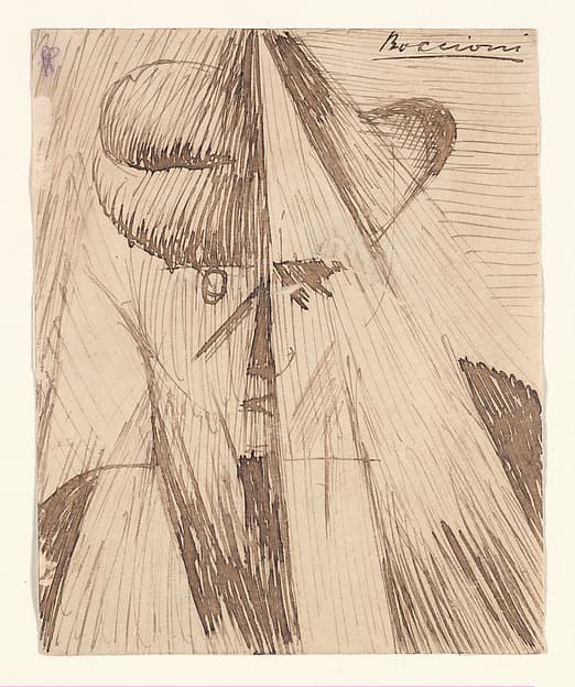 Head Against the Light (The Artist's Sister), by Umberto Boccioni