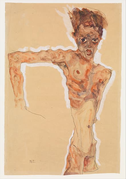 Self-Portrait, by Egon Schiele