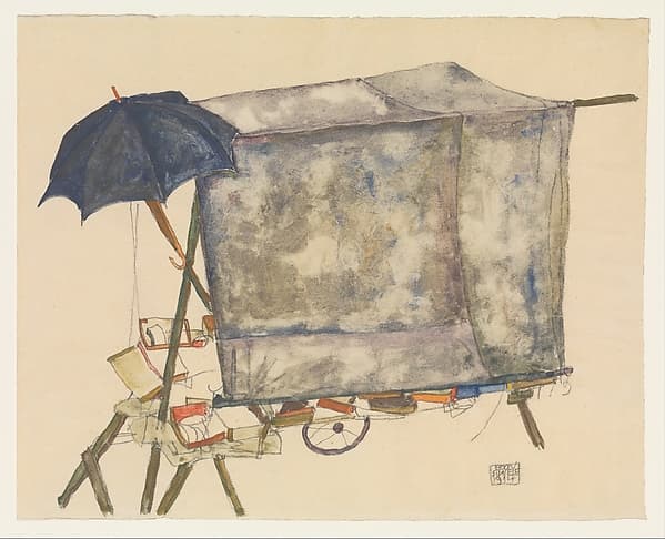 Street Cart, by Egon Schiele