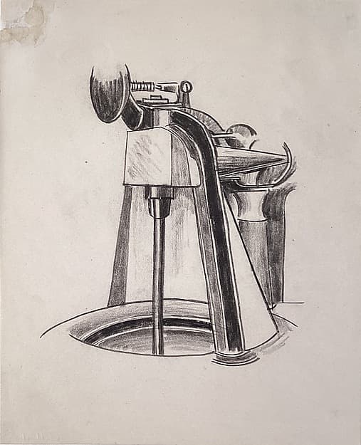 Study for "The Well", by Morton Schamberg