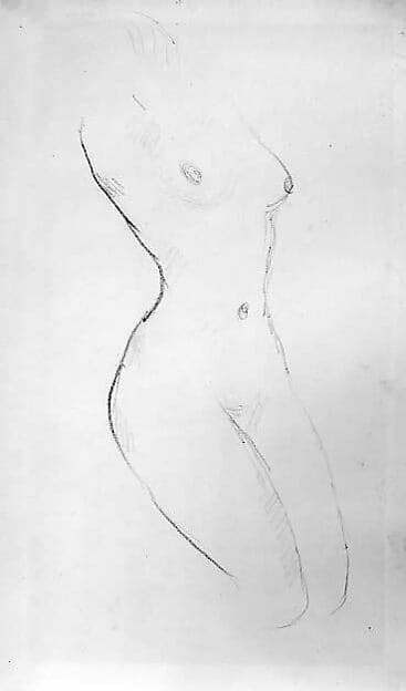 Torso of Nude Model, Kneeling, by Wilhelm Lehmbruck