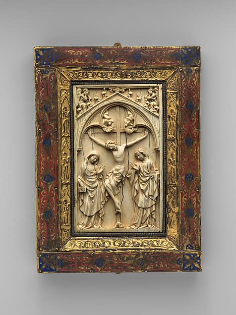 Book Cover with Crucifixion Panel