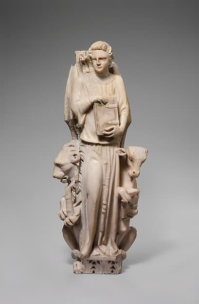 Pilaster (Tetramorph) from the Parapet of a Pulpit with Symbol of the Evangelists, by Giovanni Pisano