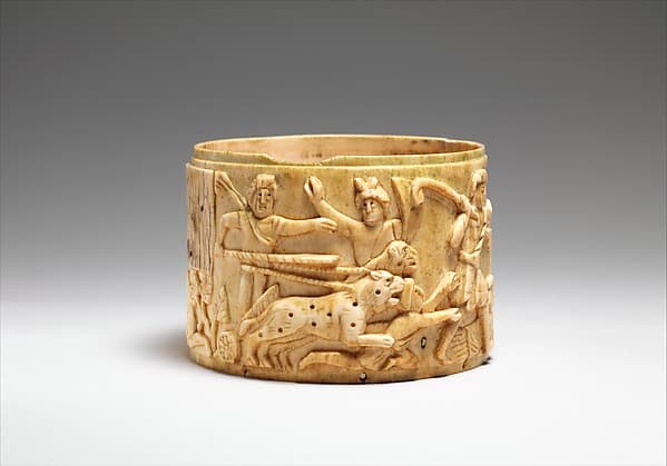 Ivory Pyx with the Triumph of Dionysos in India