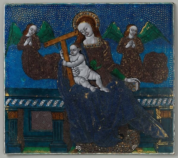 Plaque with the Virgin and Child, by Master of the Triptych of Louis XII