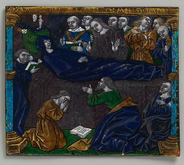 Plaque with the Death of the Virgin, by Jean Pénicaud I