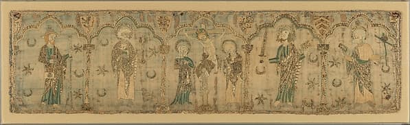 Crucifixion flanked by Saints