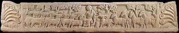 Sarcophagus Lid with Last Judgement
