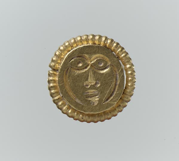 Gold Stud, possibly for a Horse Harness
