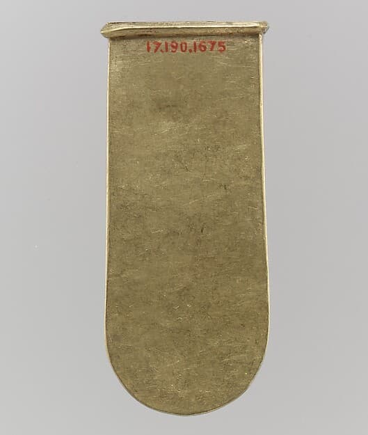 Gold Strap End (Unfinished)