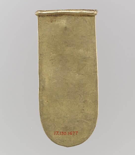 Gold Strap End (Unfinished)