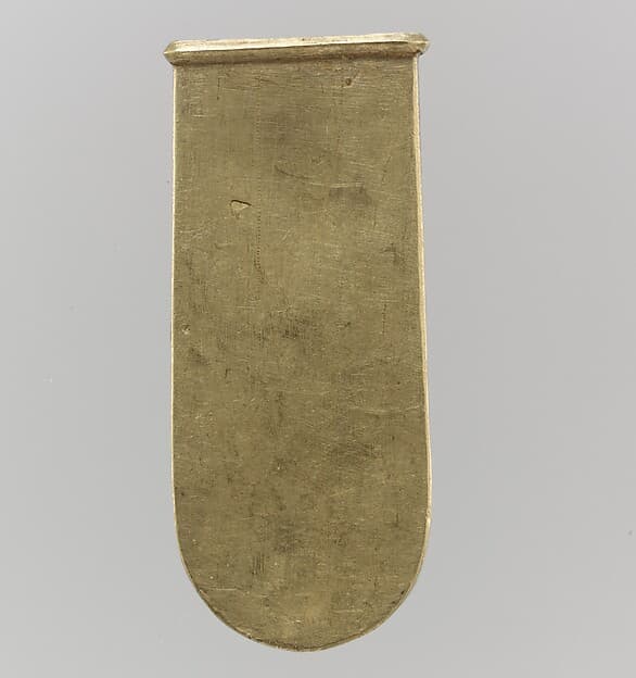 Gold Strap End (Unfinished)