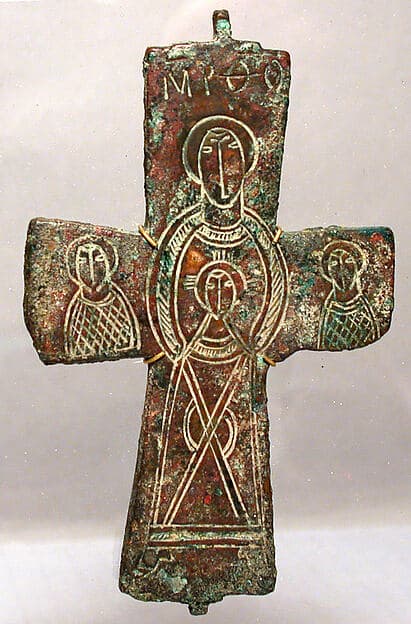 Half of a Pendant Reliquary Cross