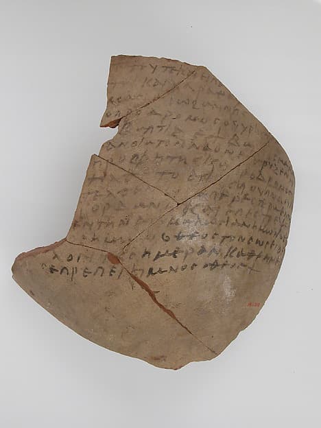 Ostrakon with Troparion