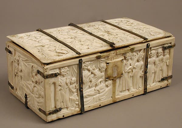 Box with scenes from the Romance, "The Chatelaine of Vergy"